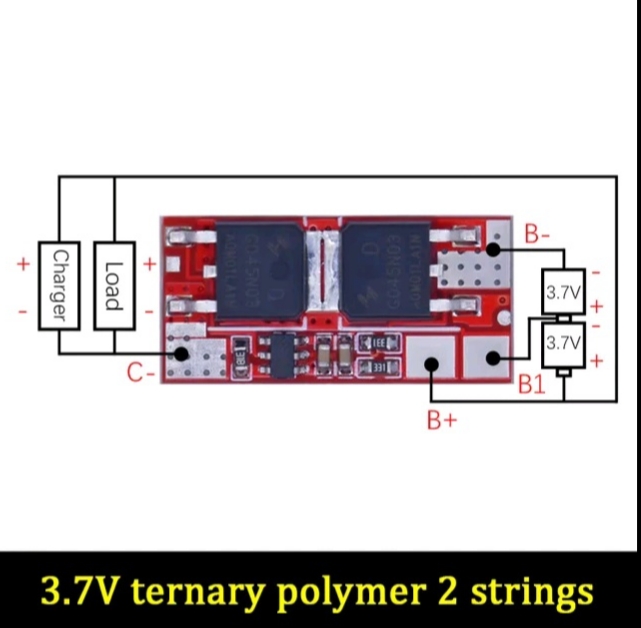Carte de protection de batterie au lithium BMS 2S 10A a Khénifra