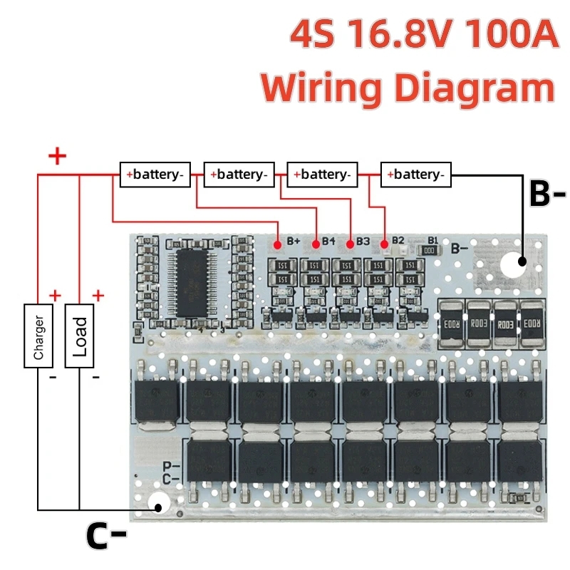 Carte de protection de batterie au lithium BMS 4S 100A a Sidi Smai’il