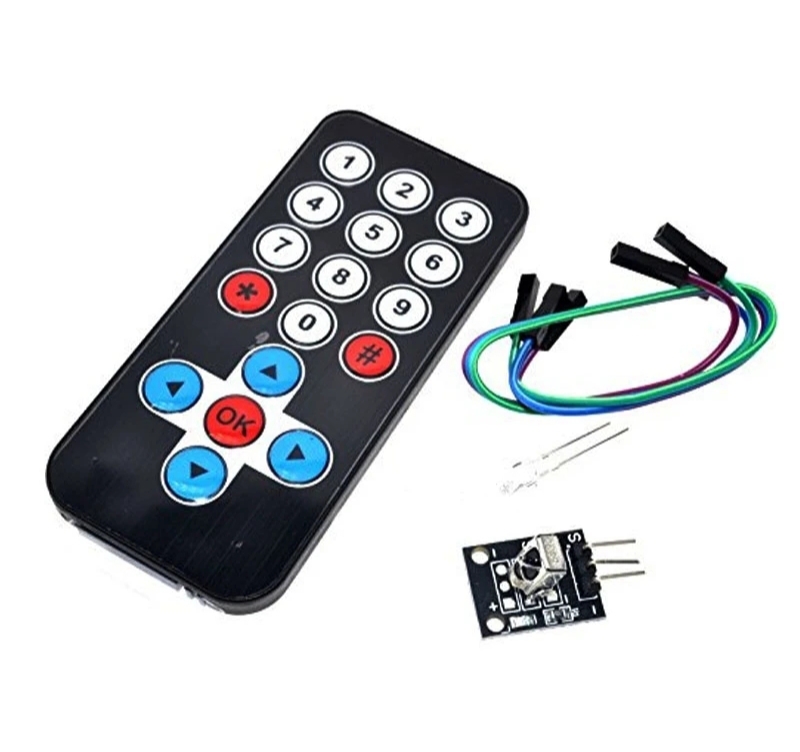 Télécommande Infrarouge Noire IR avec Récepteur HX1838 Contrôle sans fil a Mehdya