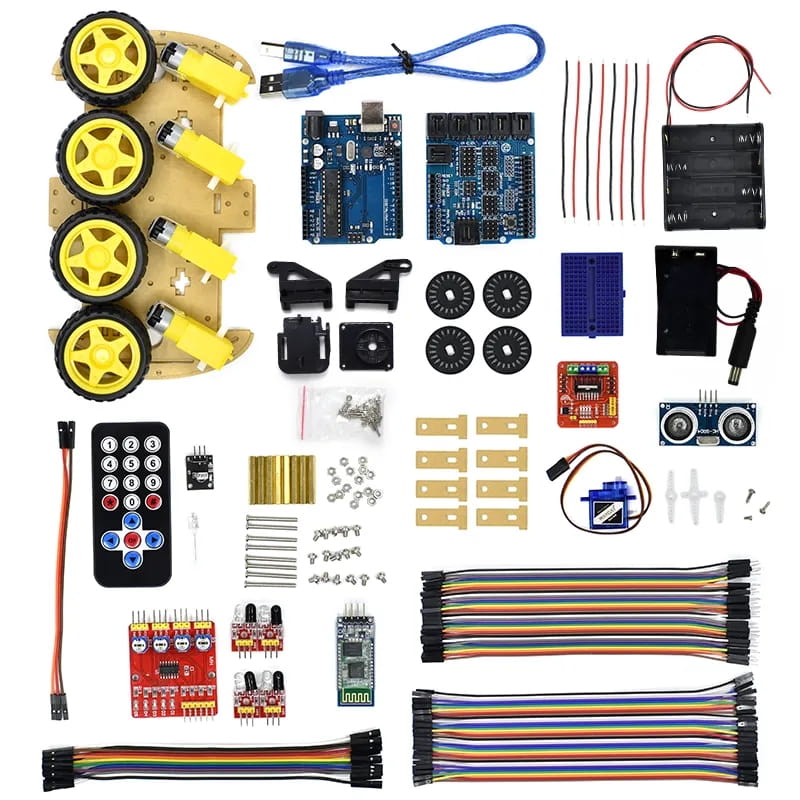 Kit de chassis de voiture robot intelligent 4 roue  au Maroc